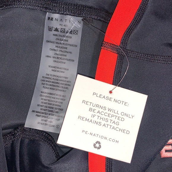 P.E NATION V waist High Waist Compression Leggings - Picture 8 of 9